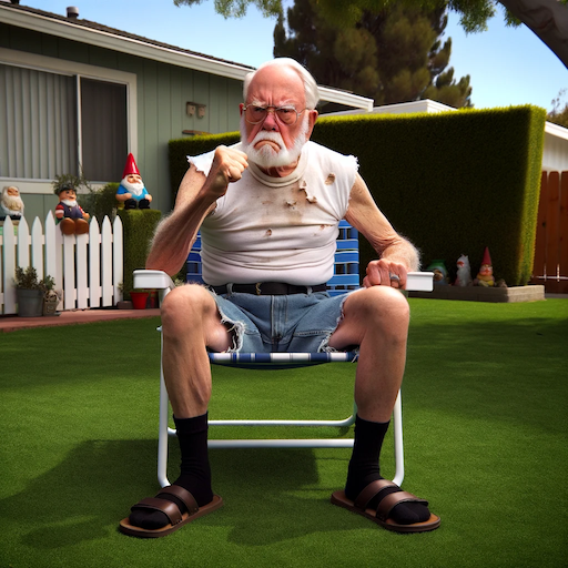 Angry old man