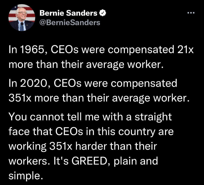 Bernie, being right