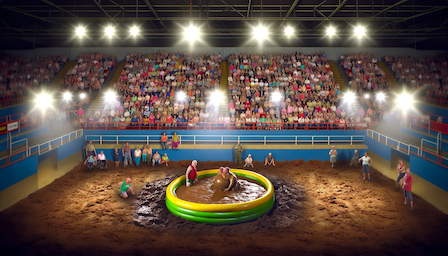 the elderly wrestling